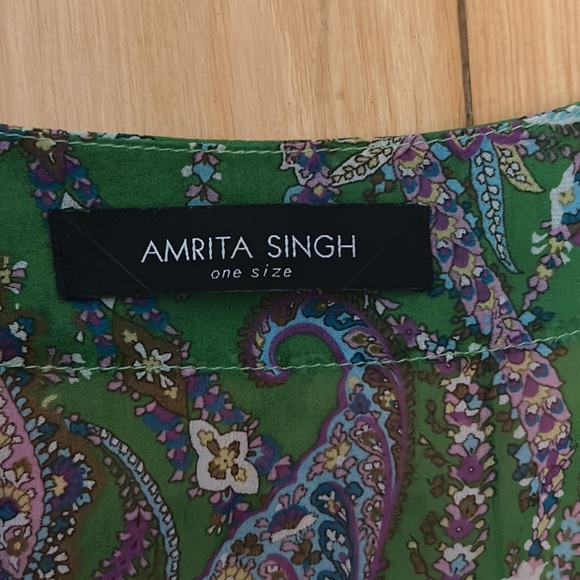 Amrita Singh one size 100% silk tunic - Picture 4 of 5